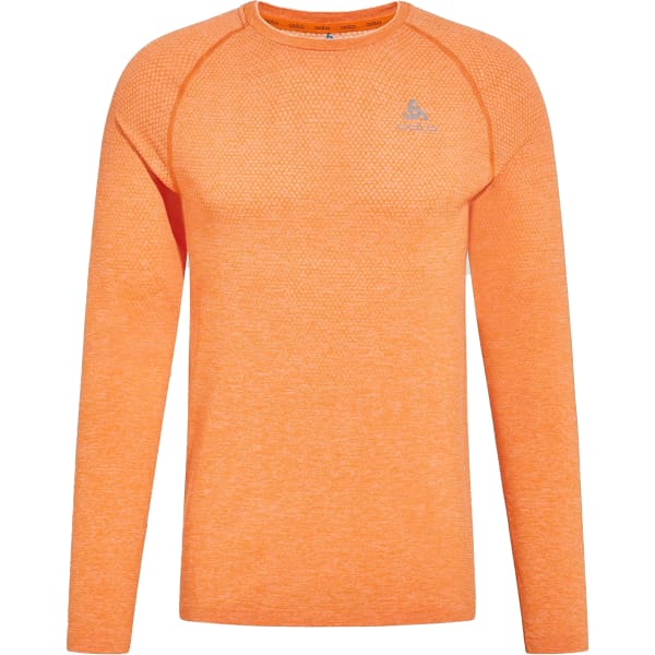T-shirt running ODLO TS CREW NECK L/S ESSENTIAL SEAMLESS ORIOLE MELANGE