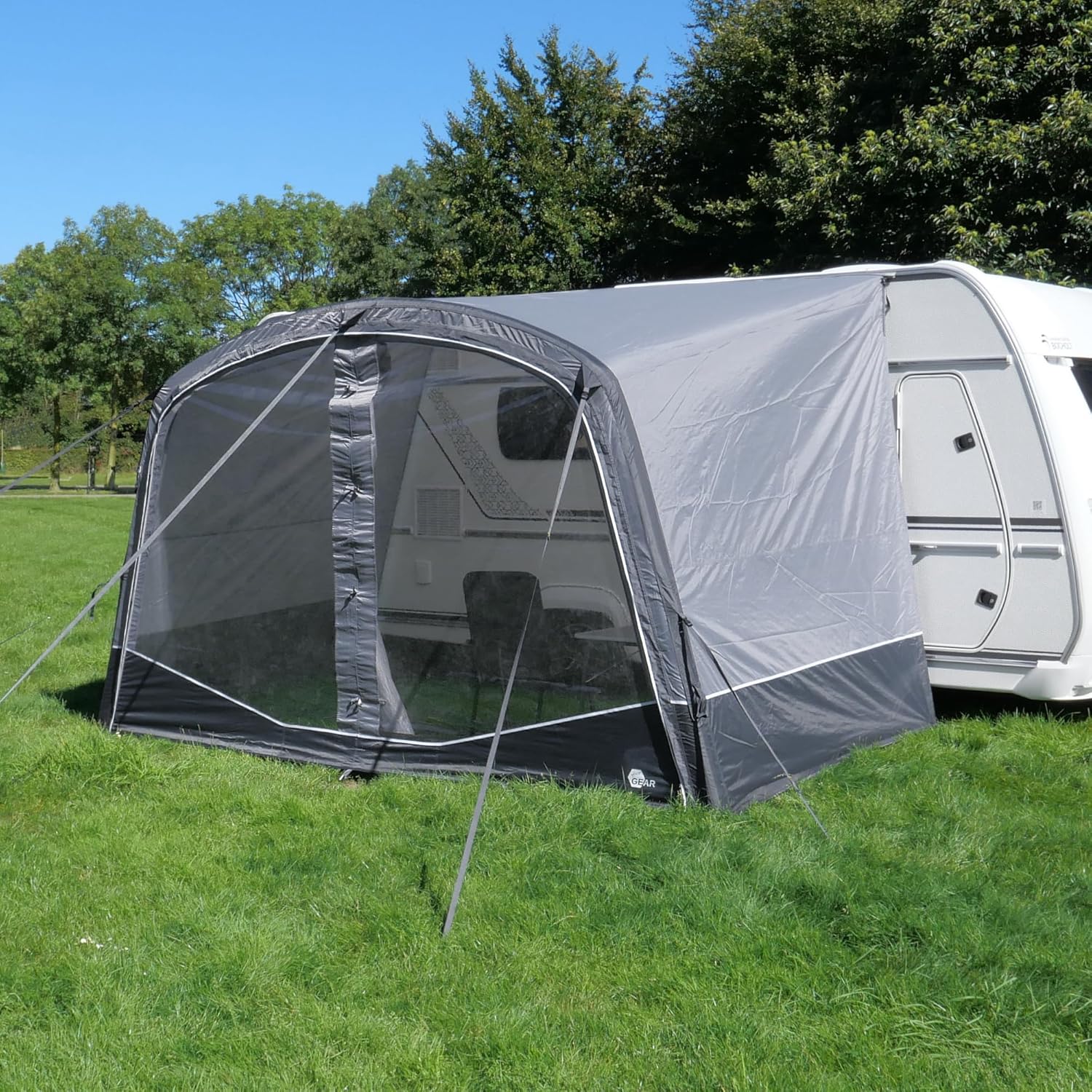 your GEAR Otranto Air - Aufblasbares Sonnendach 380x250 cm, 5000mm Wassersäule, Ideal für Wohnwagen & Wohnmobile, Sonnenschutz