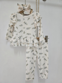 Cute flowery set - groen