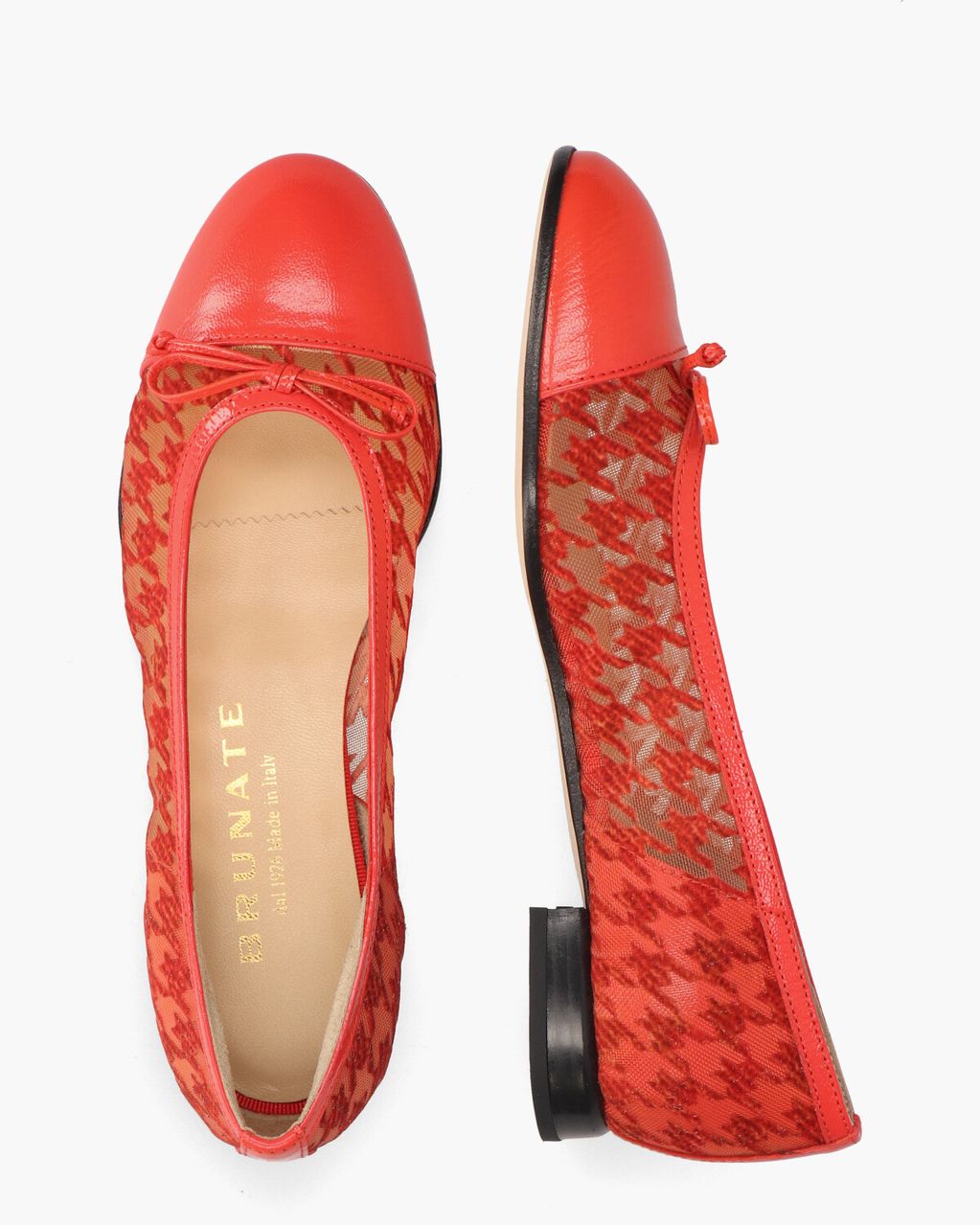 Brunate 11868 Rood Damesballerina's