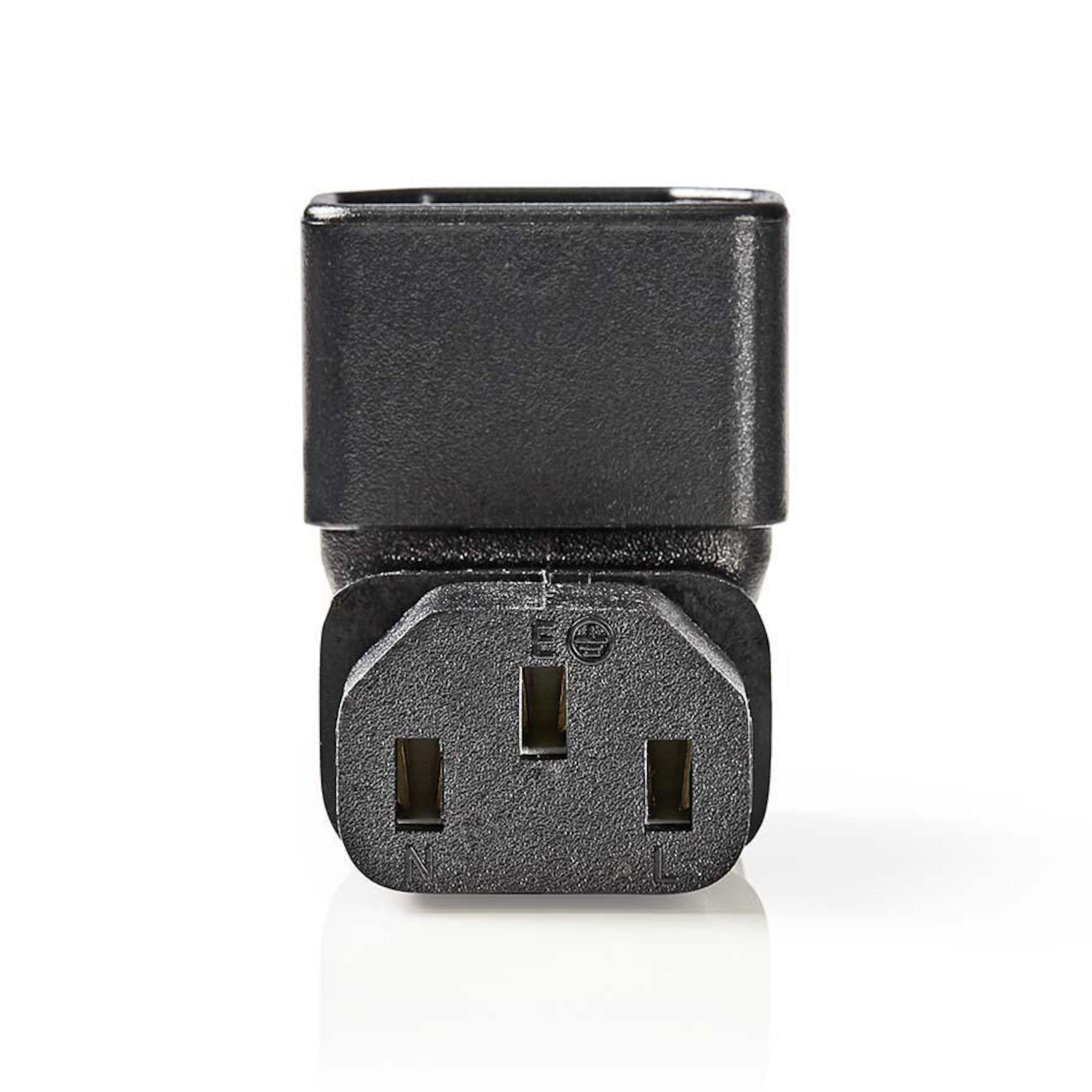 Vinkeladapter C13 90° Nedovervinklet