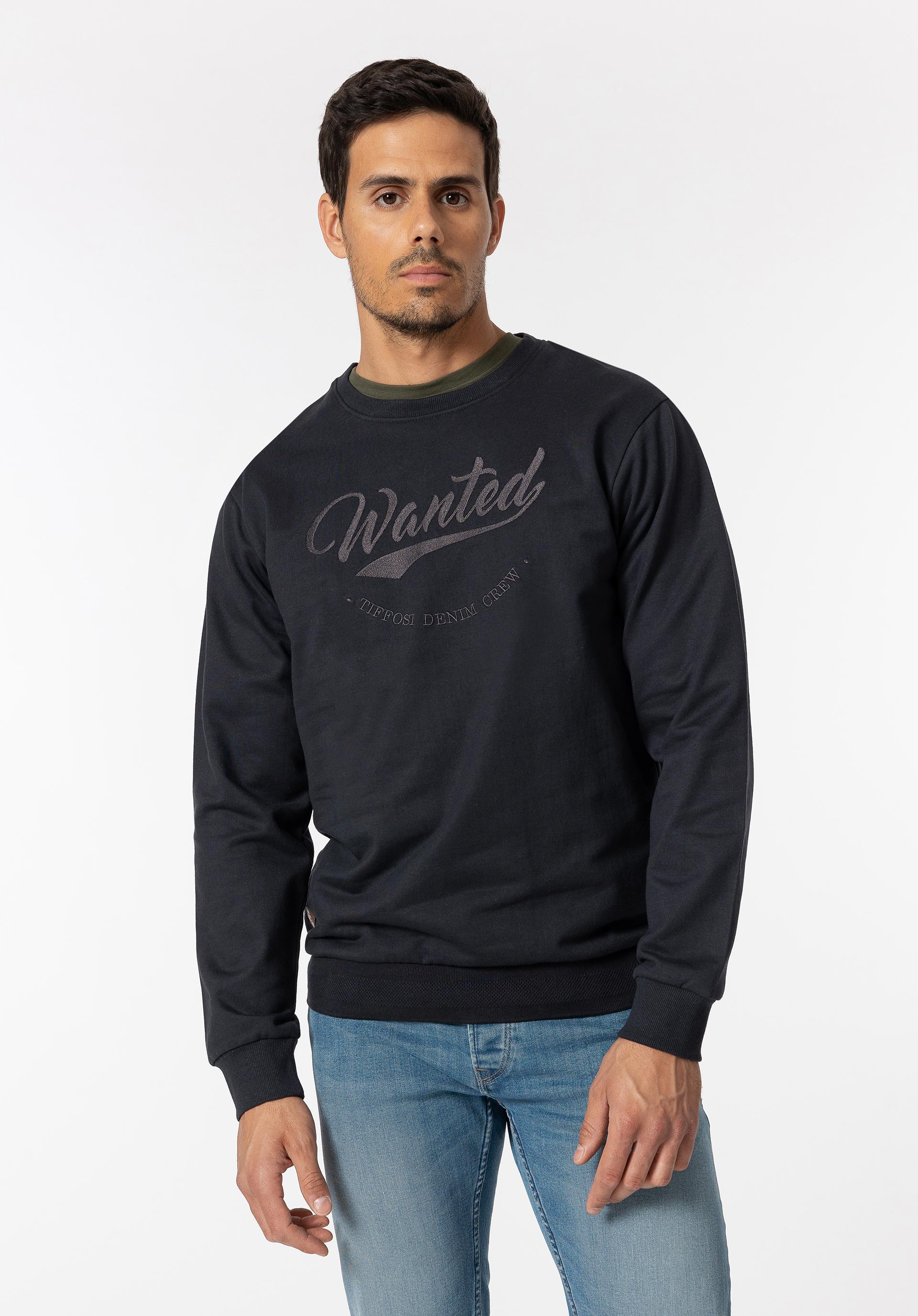 Sweatshirt com Bordado Frontal