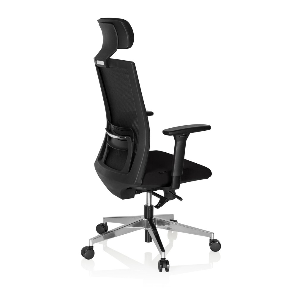 Profi Chefsessel CAPTIVA Stoff/Netzstoff mit Armlehnen (höhenverstellbar) hjh OFFICE