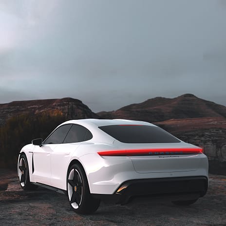 Sharper Image Porsche Taycan Turbo S fjernstyret bil