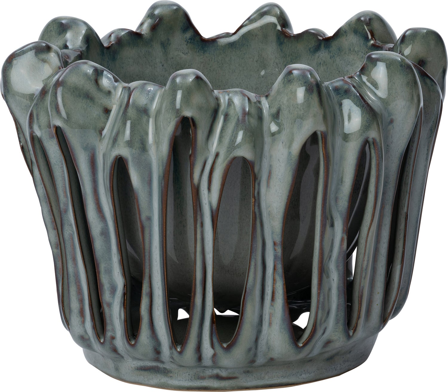 Intratuin bloempot Gyda blauw D 23 H 20,7 cm