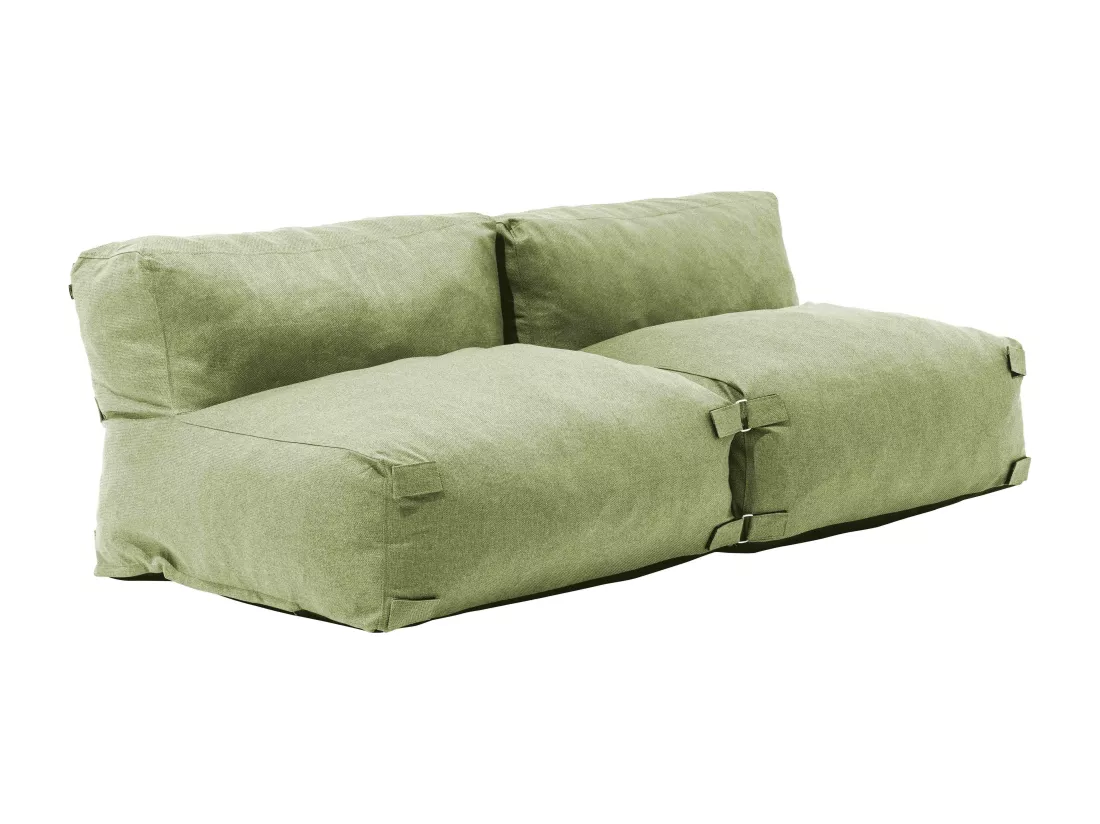 Salon de jardin modulable 2 places vert cactus - Mixi