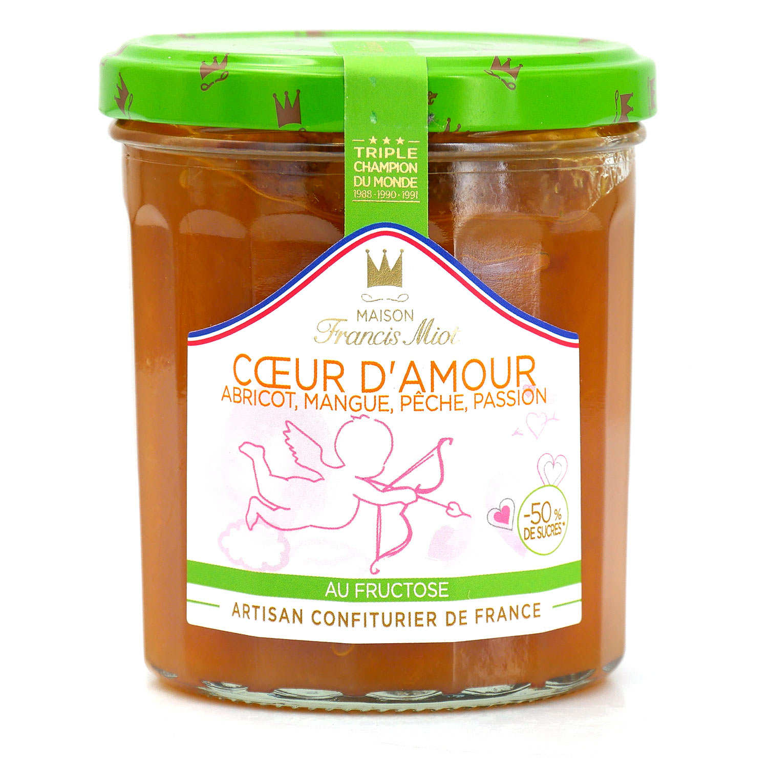 Confiture coeur d'amour allégée en sucre - Francis Miot