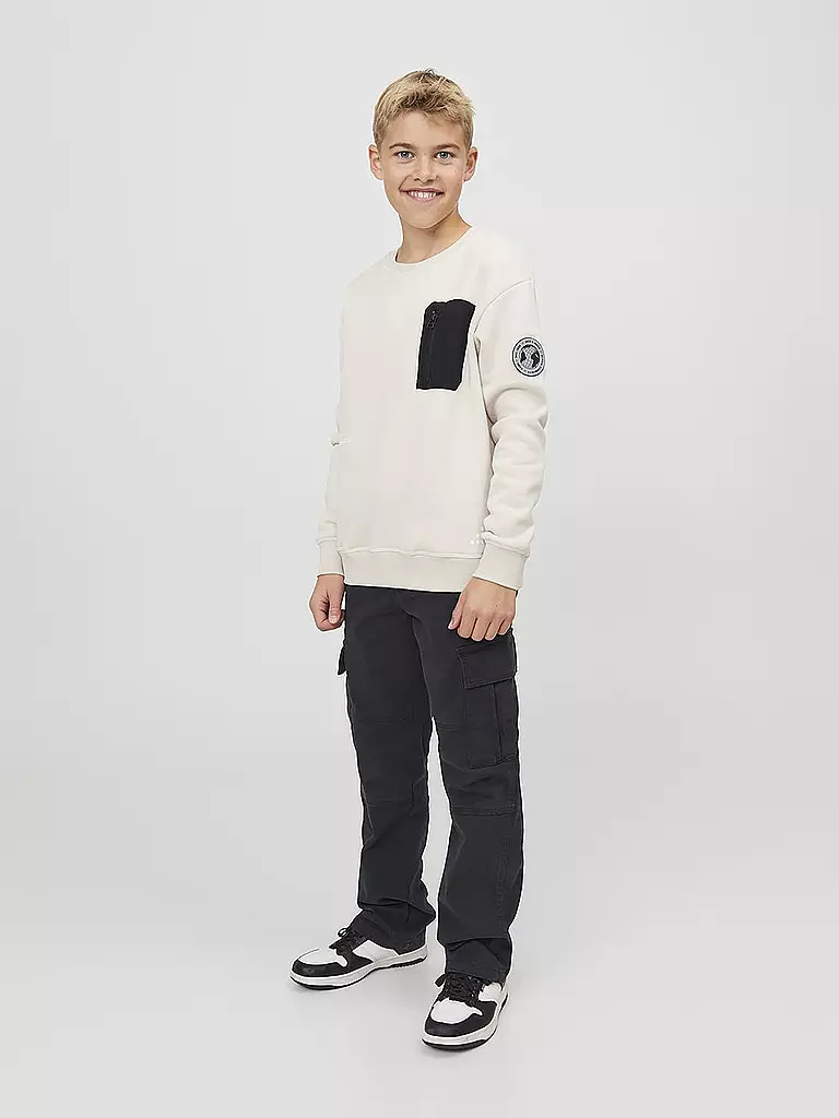 JACK & JONES Jungen Cargohose JPSTKANE schwarz