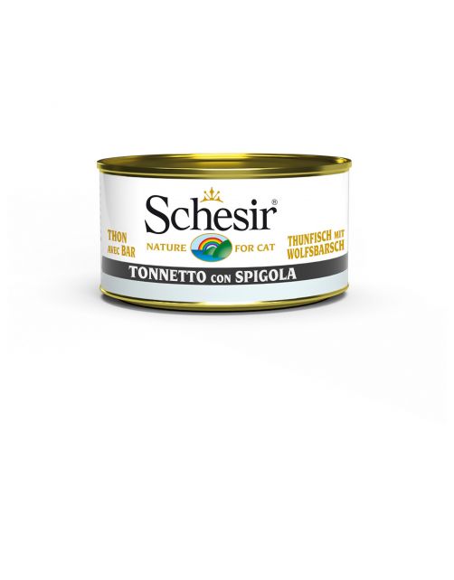 Schesir Kat Blik Ocean - Kattenvoer - Tonijn Zeebaars 85 g