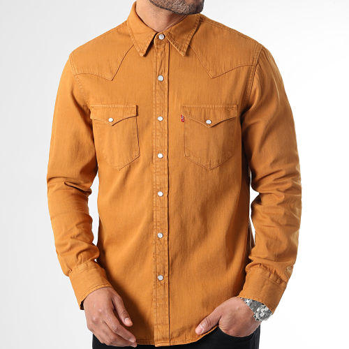 Chemise Manches Longues Western Standard 85745 Camel