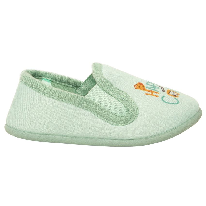 Chaussons bas print jungle pour bébé garçon - Bleu moyen