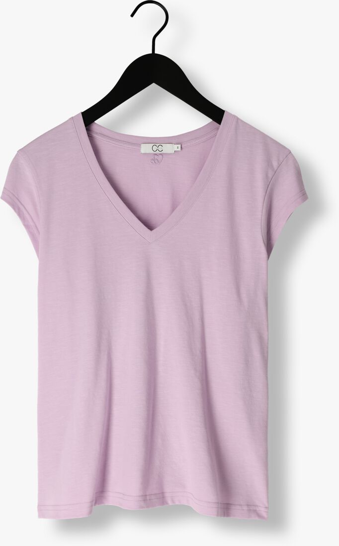 CC HEART lila cc heart t-shirt cc heart basic v-neck t-shirt