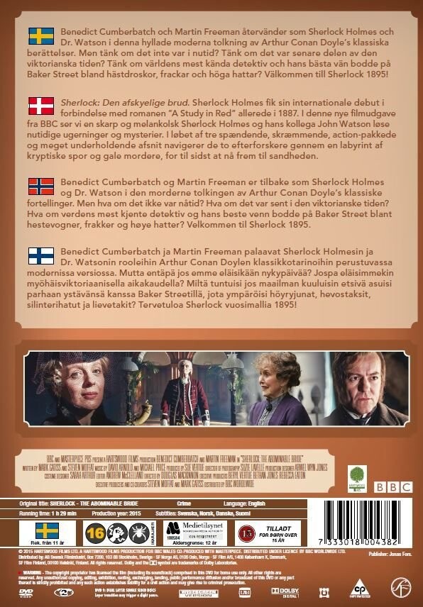 Sherlock Holmes - The Abominable Bride / Den Afskyelige Brud - Bbc - DVD