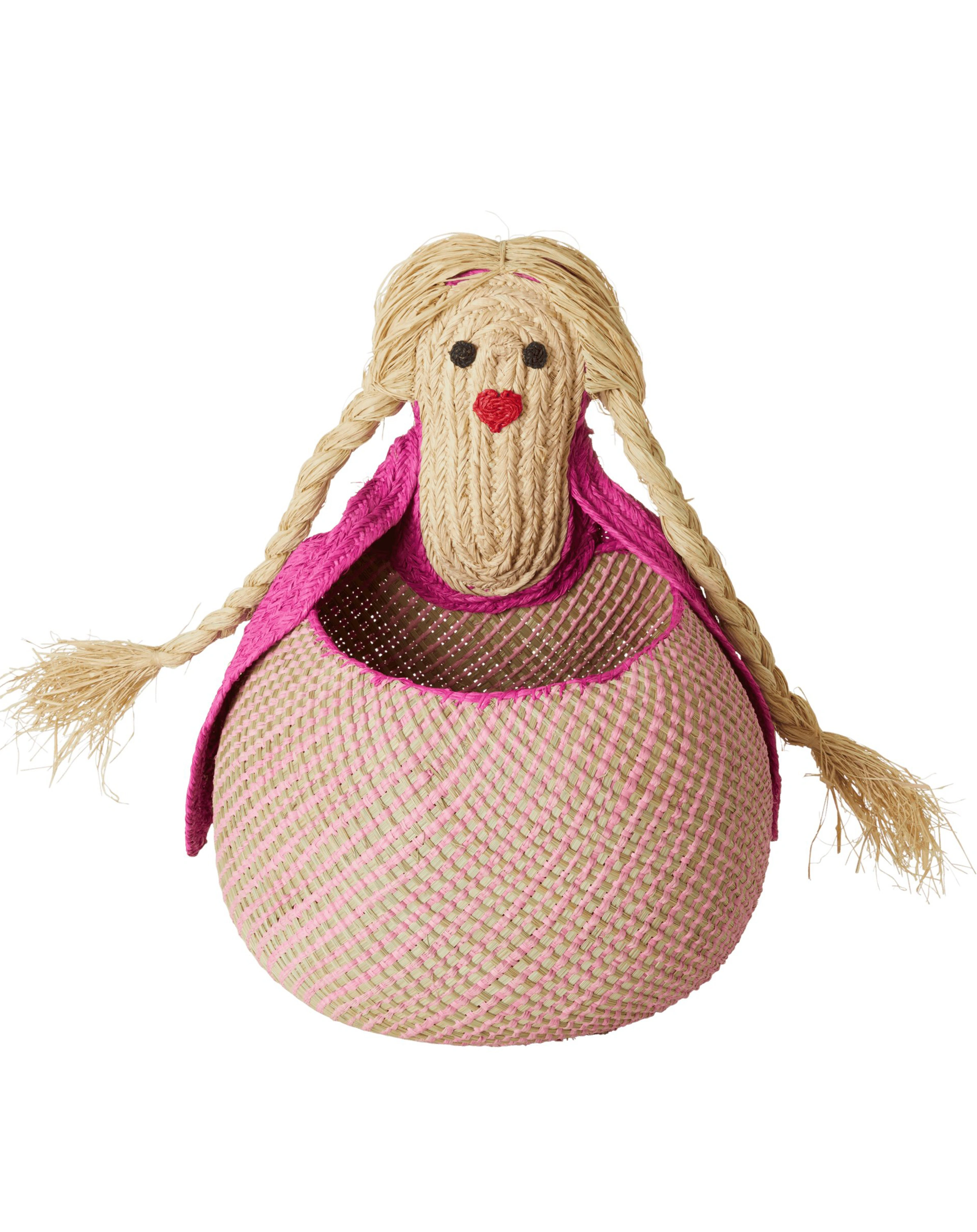 Aufbewahrungskorb GIRL aus Seegras in bunt