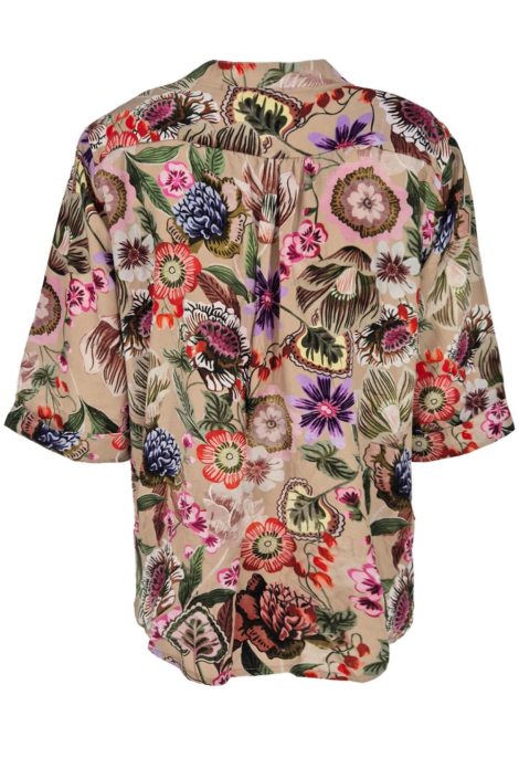 FOS Amsterdam beige dames blouse