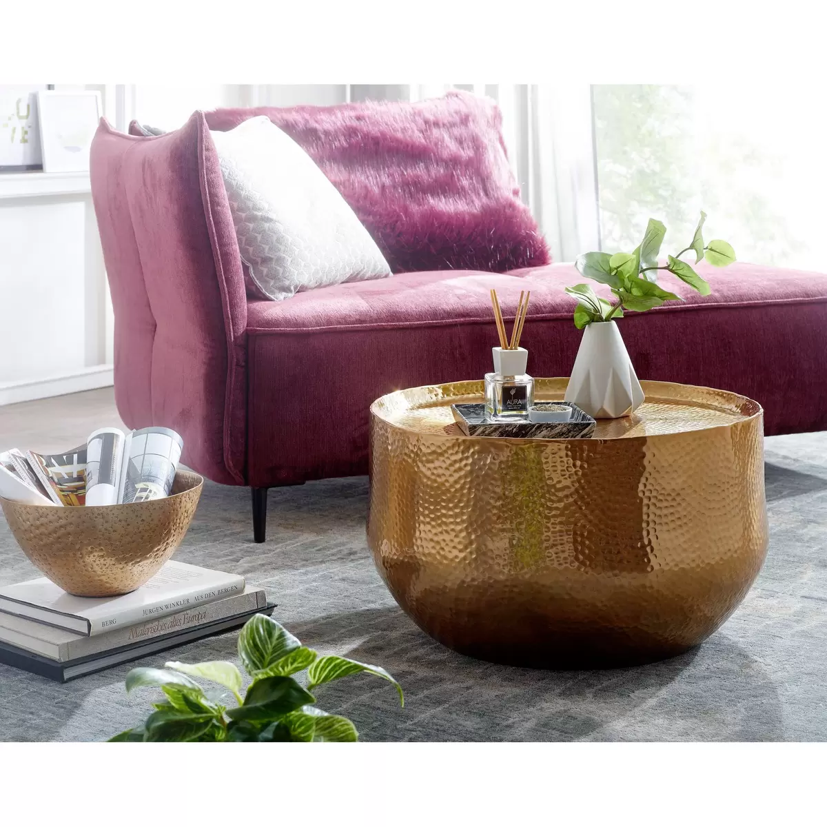 Couchtisch Calpe Gold