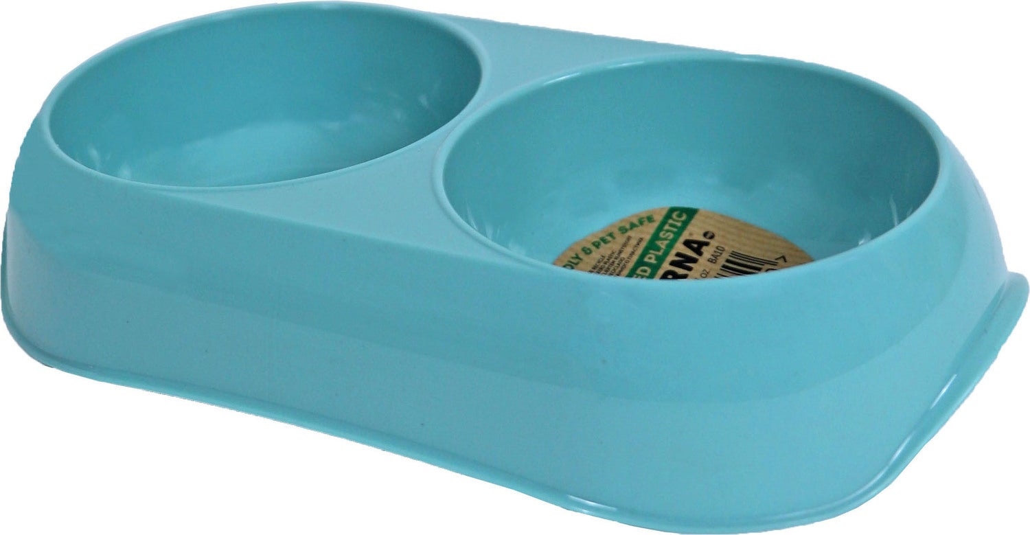 Moderna kattenvoerbak en drinkbak Gusto blauw XS 23 x 12,9 x 4,1 cm 2x200 ml