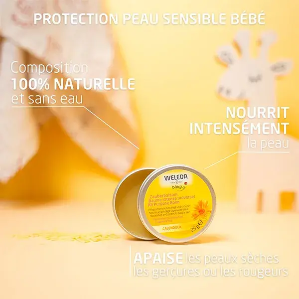 Bálsamo Orgânico Universal Intenso de Calêndula para Bebê Weleda 25g