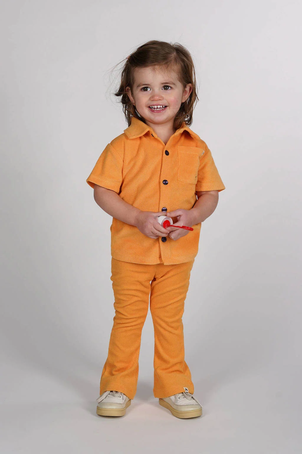 The New Chapter flared broek oranje