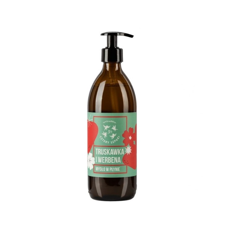 Mydlarnia Cztery Szpaki Flüssigseife Erdbeere und Eisenkraut 500 ml
