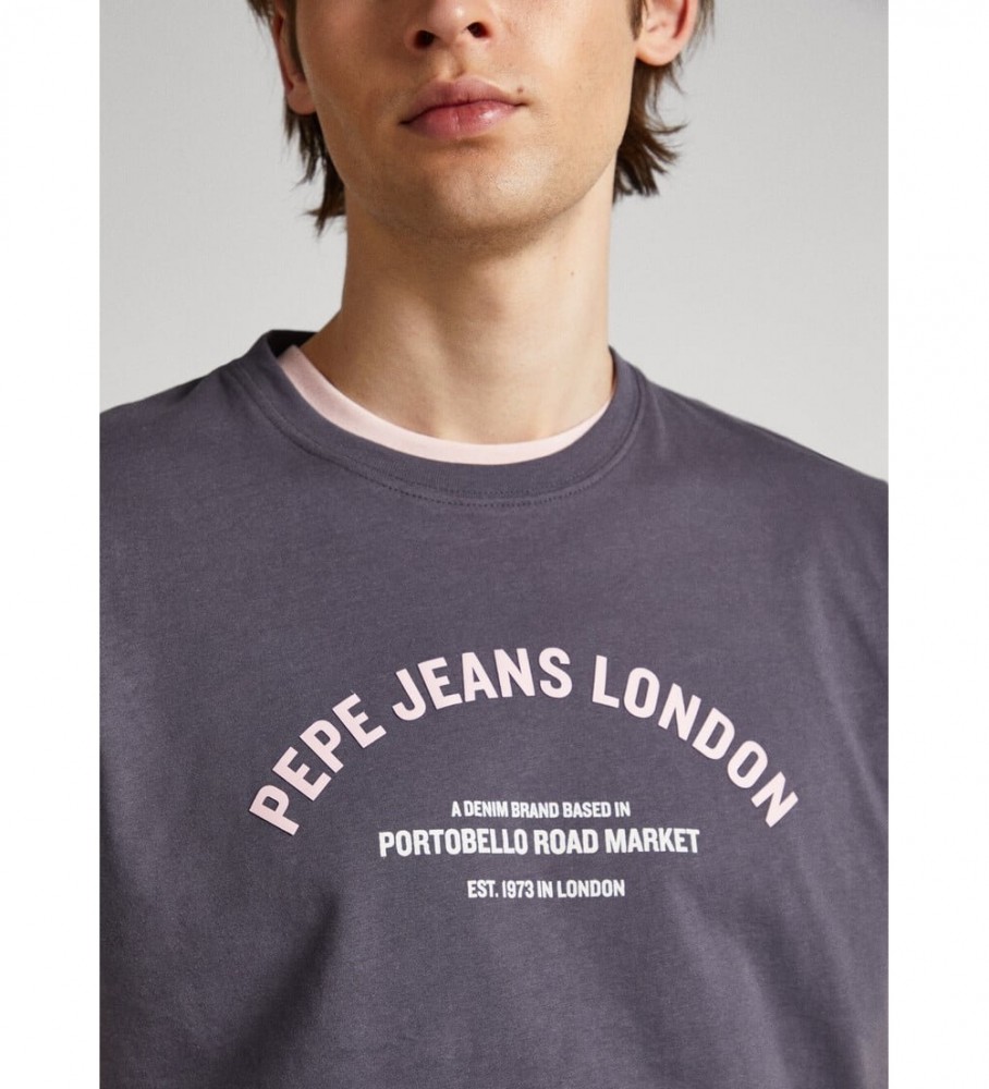 Camiseta cinza escura Pepe Jeans Waddon