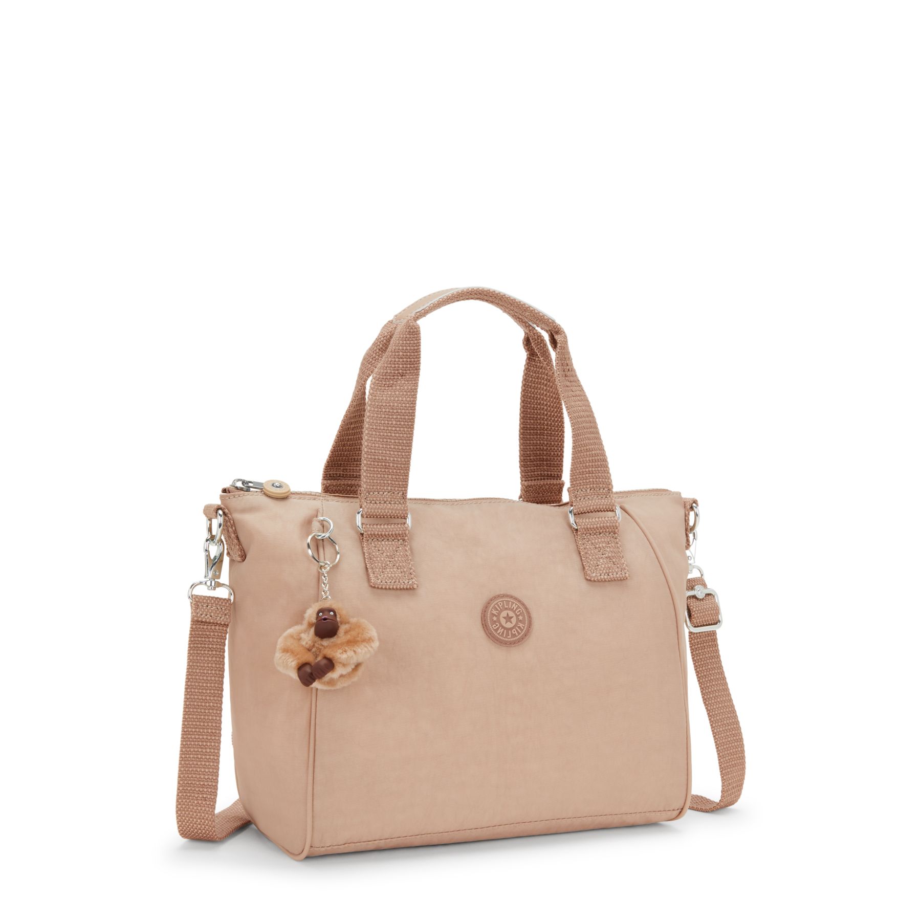 AMIEL Sac à Main Medium Avec Bretelle Amovible - Light Clay Sand