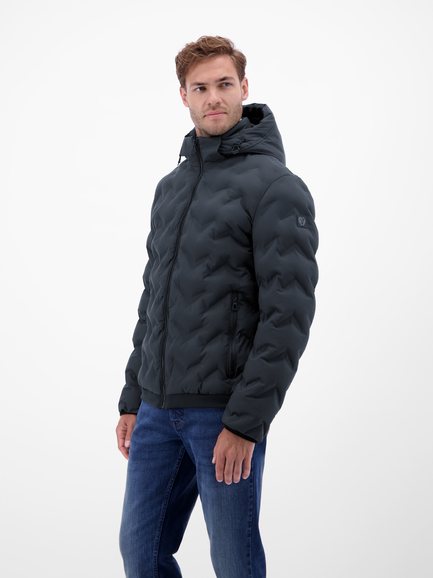LERROS Steppjacke »LERROS Herren Funktions-Steppjacke« mit Kapuze Wasser- und windabweisend, atmungsaktiv