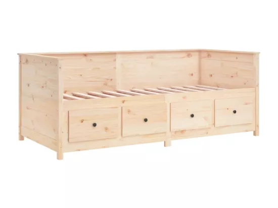 Lit de jour sans matelas 75x190 cm bois de pin massif