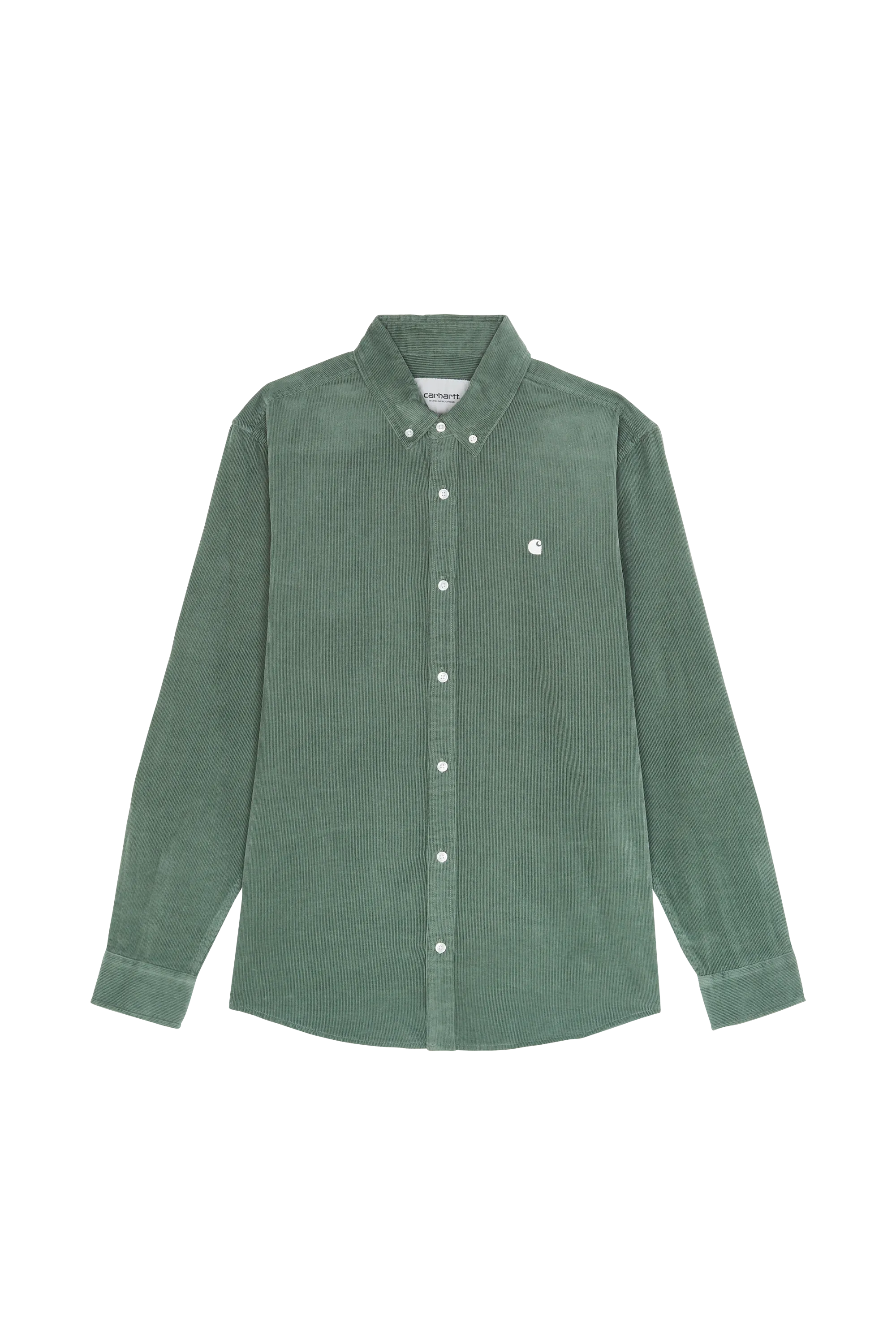 CARHARTT WIP Chemise Madison Fine Cord Shirt Vert