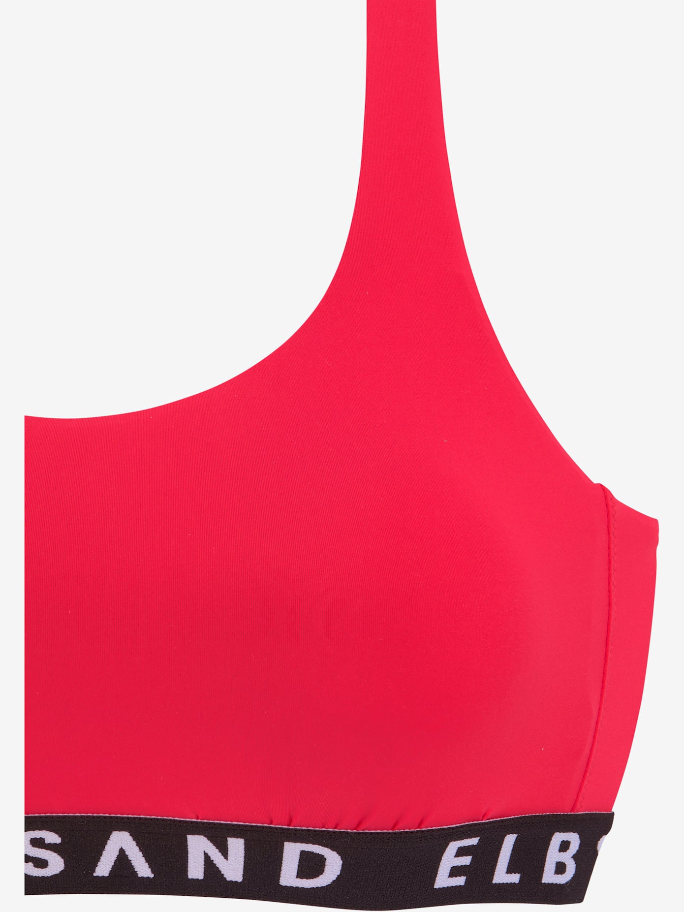 Bikini bustier ruban élastique avec marque inscrite