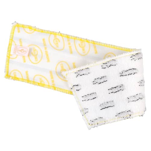 Bandeau de lavage microfibre DX1 blanc impression 44 x 11.5 cm