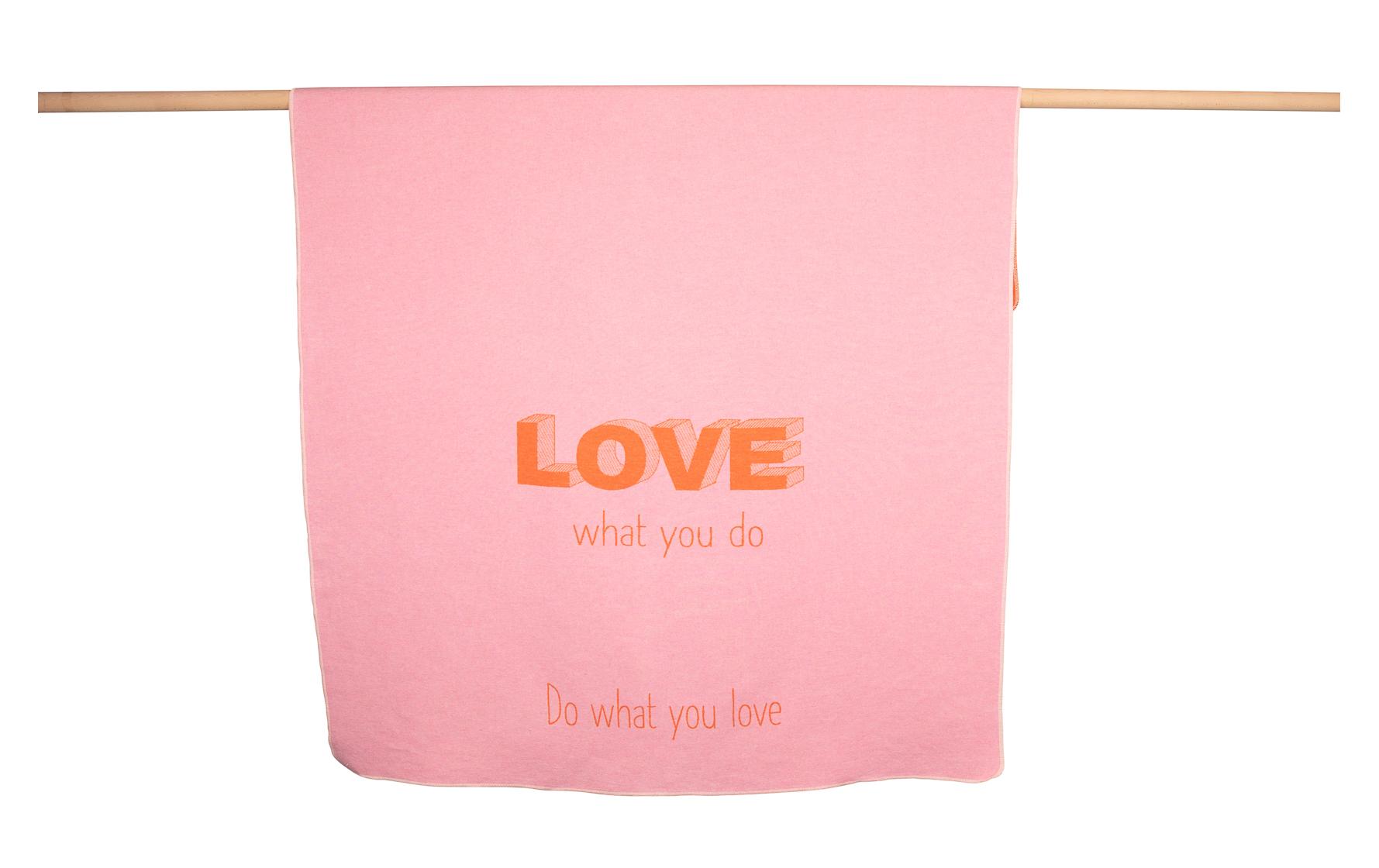 Tagesdecke Silvretta Love 140 x 200 cm, RosaSommerdecke