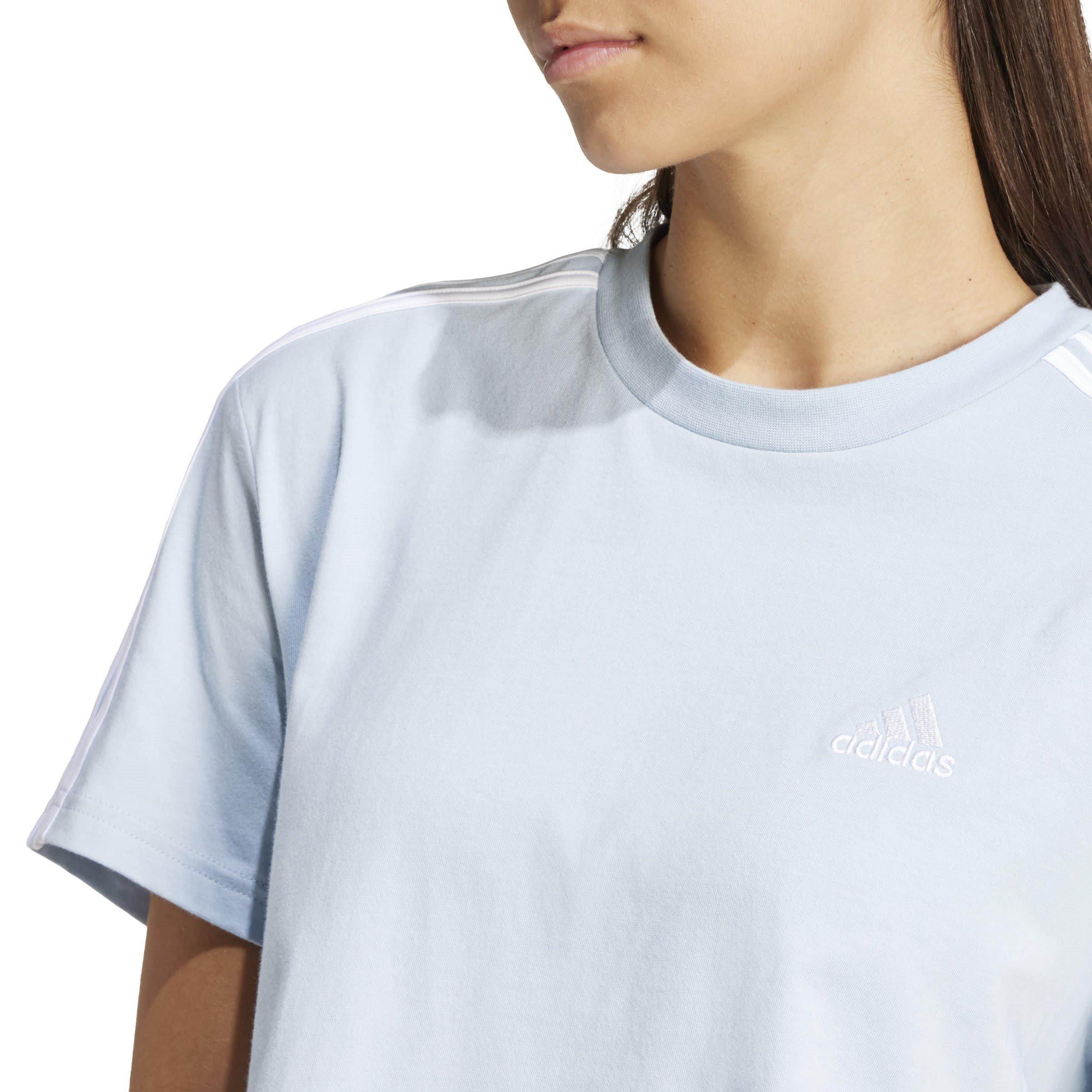 adidas 3S Crop T Shirt Womens