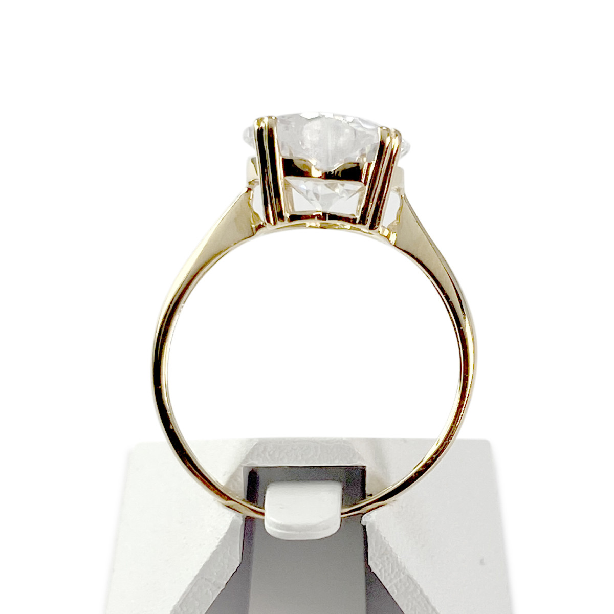 Bague d'occasion or 750 jaune zirconia