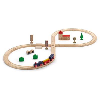 Holzschienenbahn