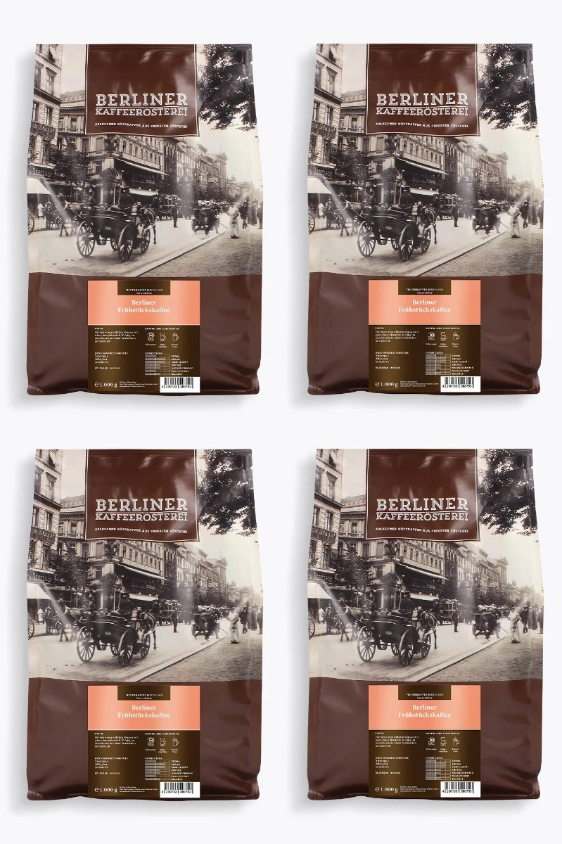 Berliner Kaffeerösterei Berliner Frühstückskaffee Vorteilspaket 4kg