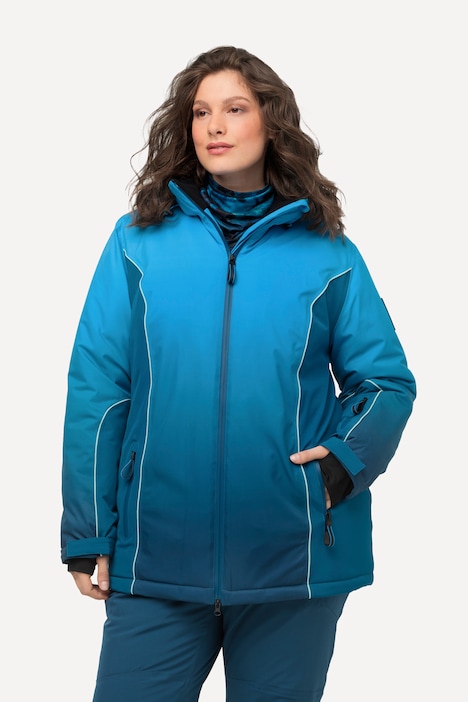 Performance-Jacke, Farbverlauf, wasserdicht, Schneefang