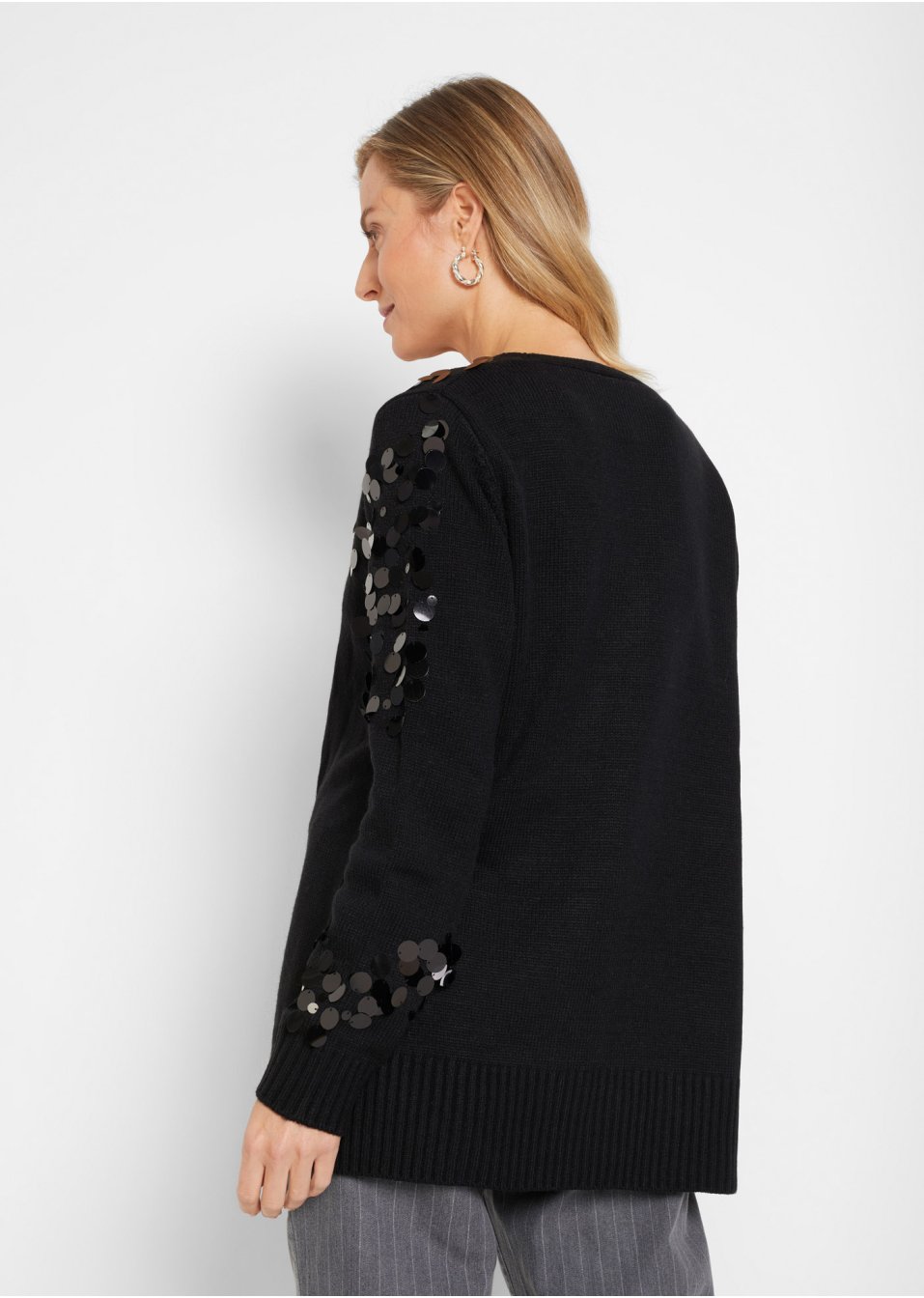 Gilet en maille à paillettes