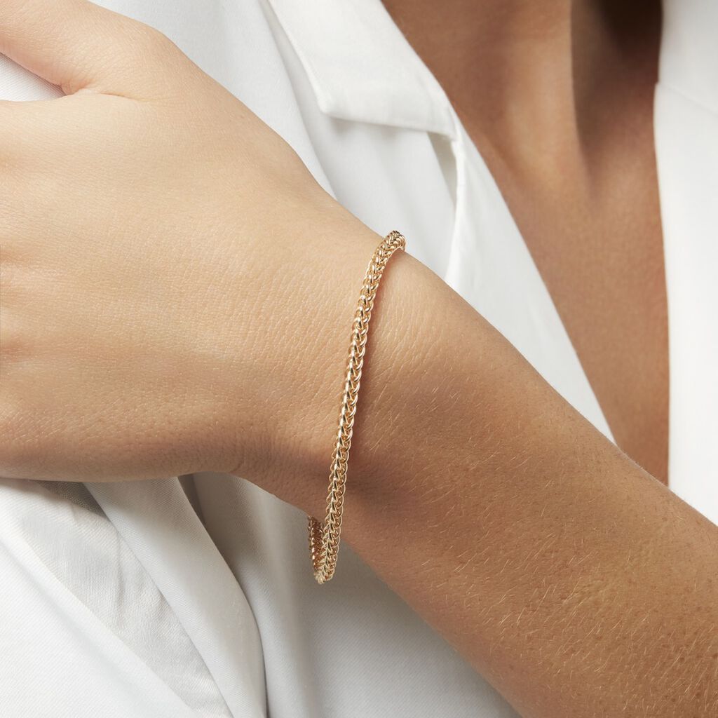 Bracelet Jolien Maille Spiga Or Jaune