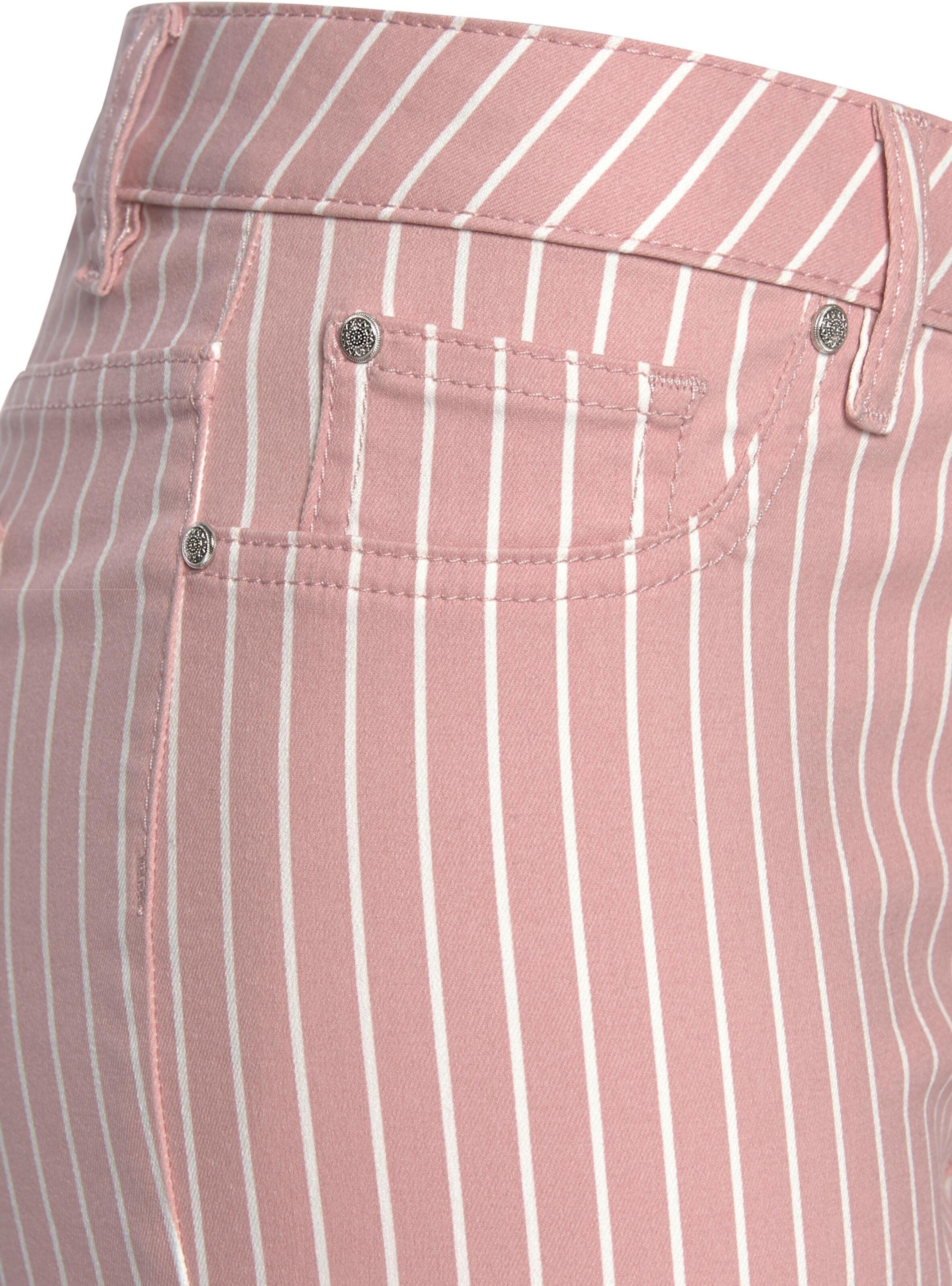 LASCANA 7/8-Jeggings in mauve-weiß-gestreift