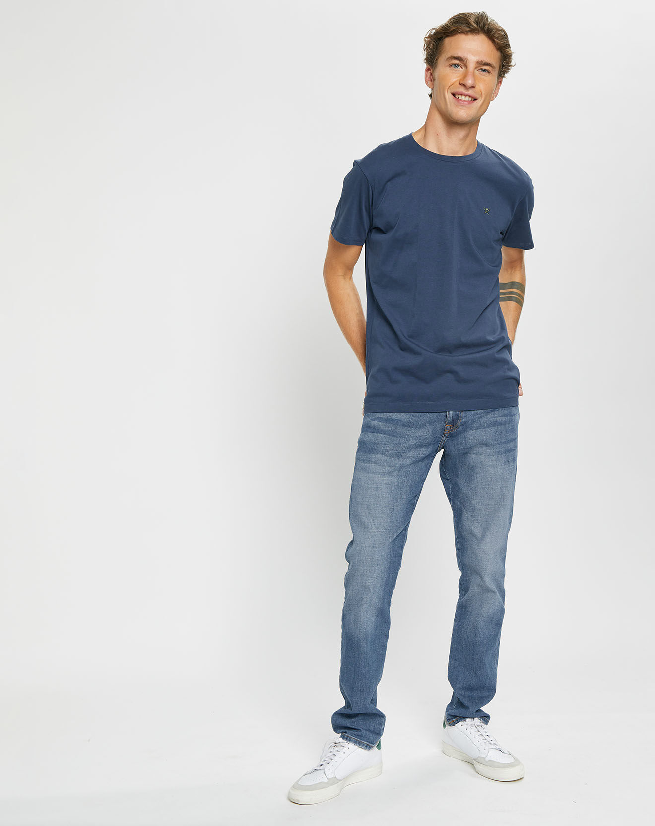 Hackett London T-Shirt Logo bleu marine