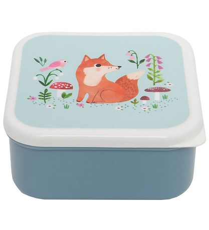 Petit Monkey Brotdose - 3er-Pack - Woodland Stone Blue