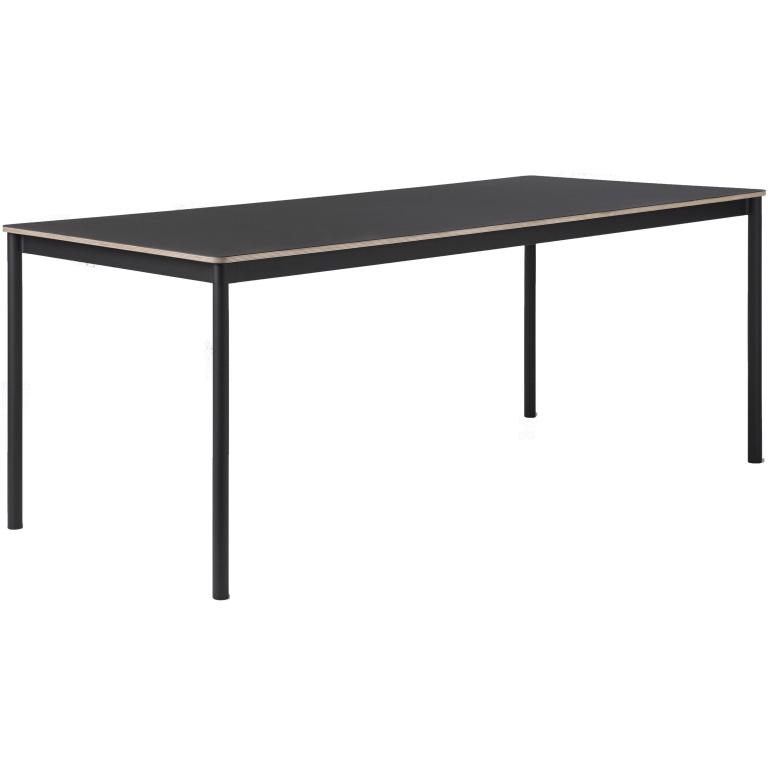 Muuto Base bureau zwart,multiplex rand 140x80