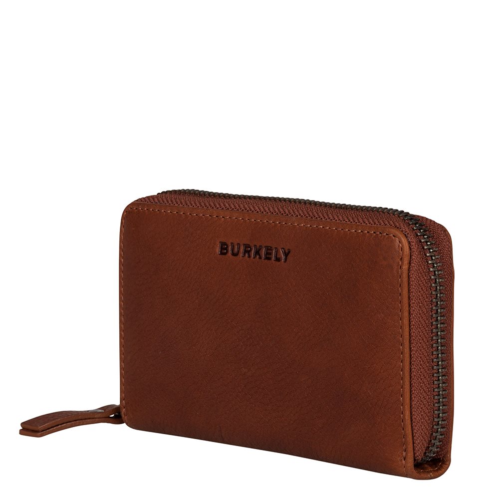 Burkely Antique Avery Wallet M Back Zipper cognac