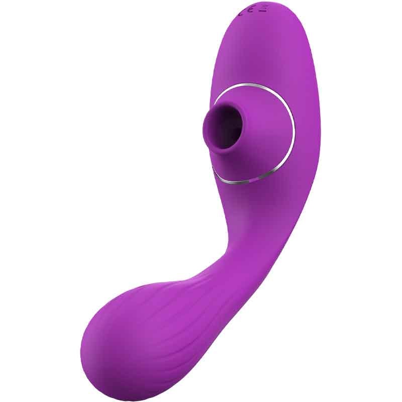 Vibromasseur point G & stimulateur de clitoris par succion - 10 modes - Violet