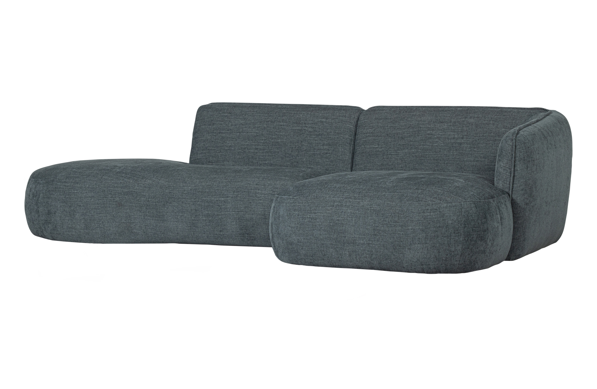 WOOOD Exclusive chaise longue Polly rechts Polly chaise longue rechts - Blauw/Groen