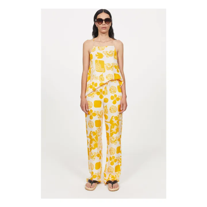 Rodebjer Pantalon Ample Lunara | Jaune