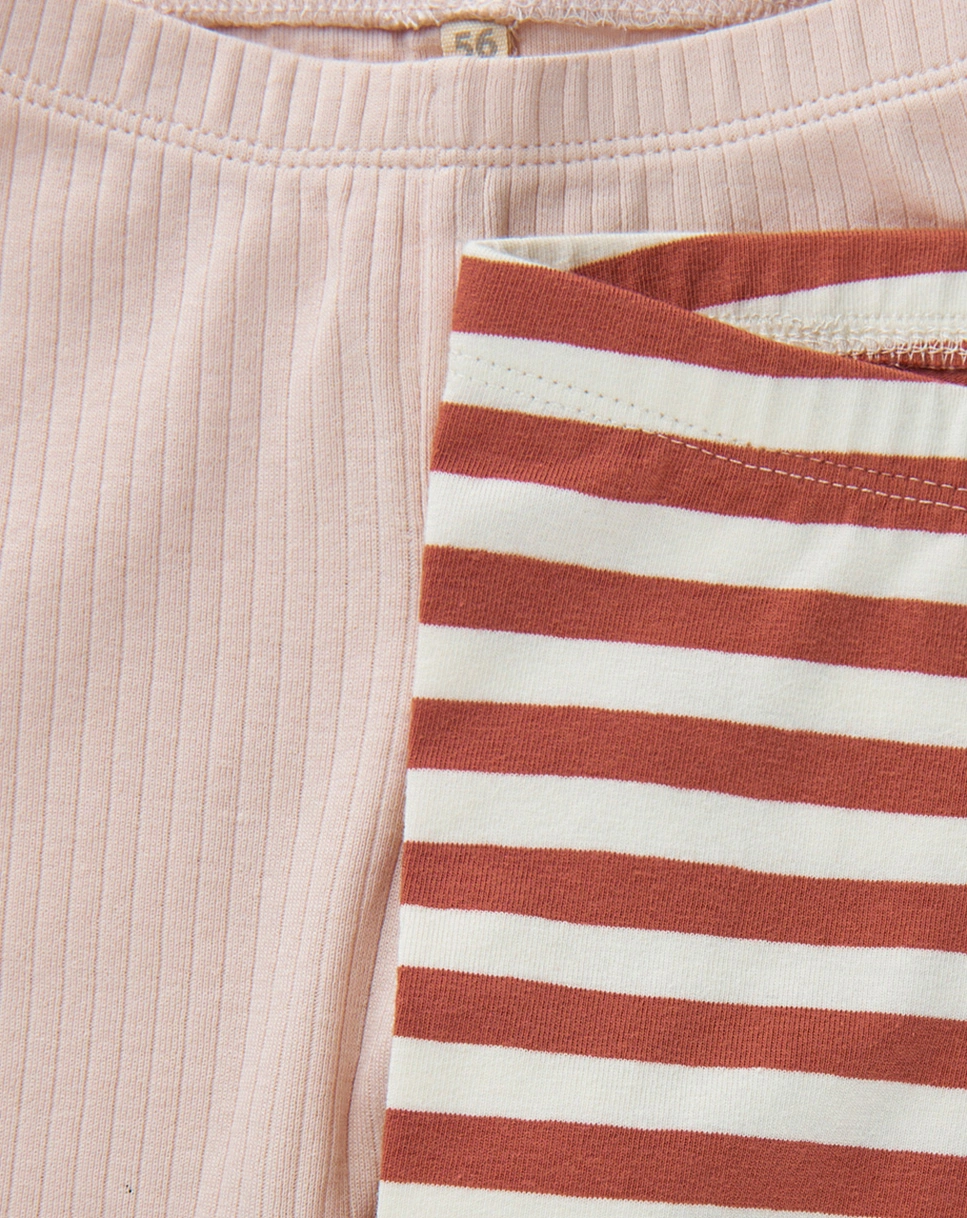 Leggings BASIC 2er Pack in canyon rose