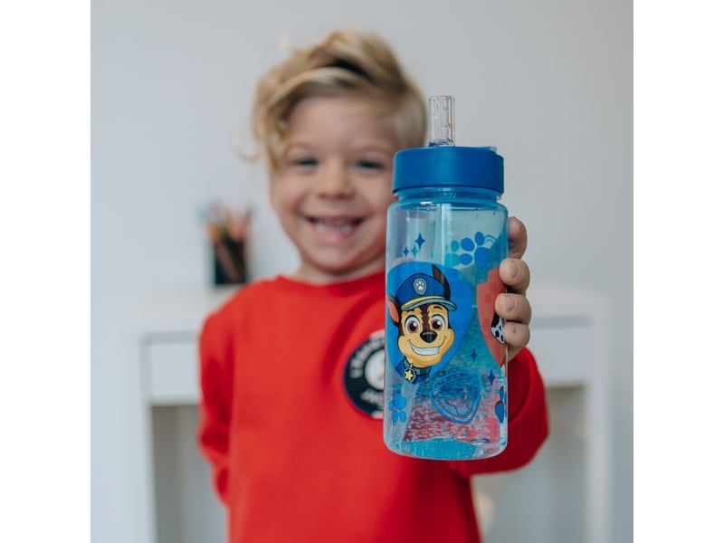Scooli Trinkflasche Paw Patrol 500 ml, Hellblau/Rot Trinkgefäss für Kinder