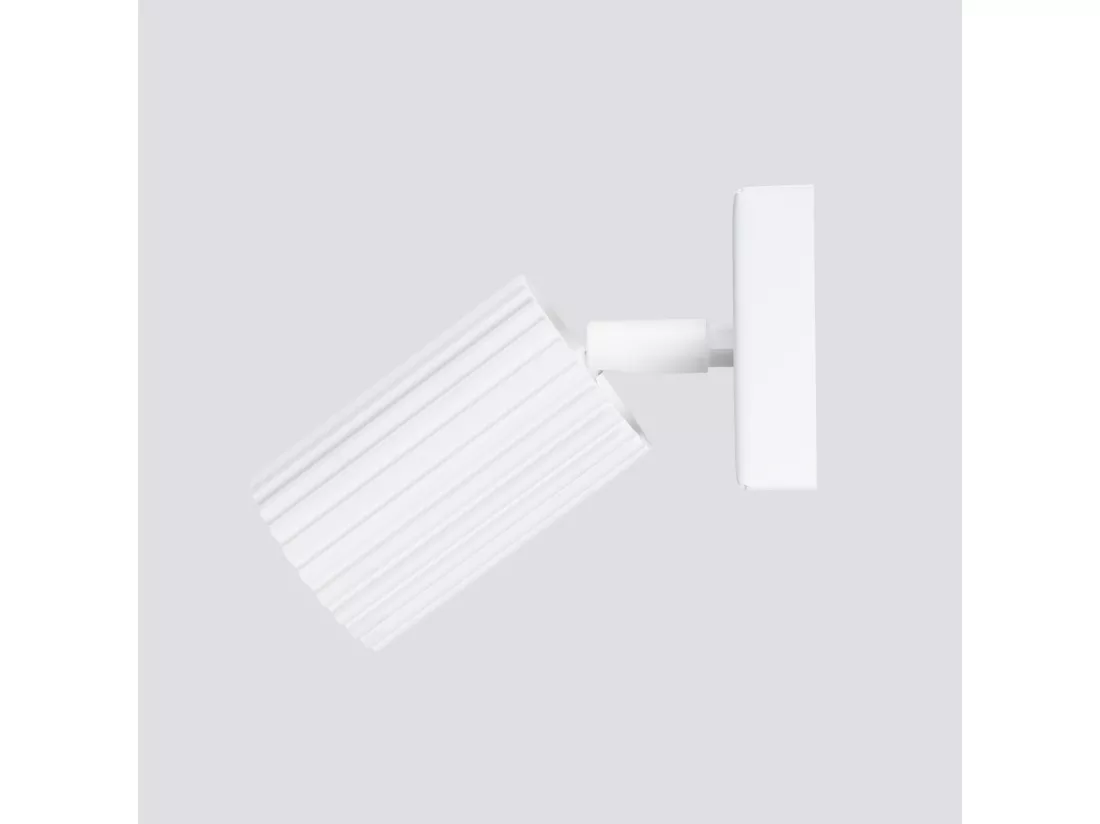Applique Karbon minimaliste en aluminium - 1 sources lumineuses - L.8 x H.8 cm - blanc